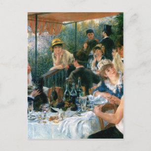 Postal Luncheon de Renoir del Fiesta del barco (1881)