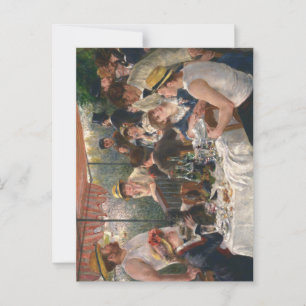 Postal Luncheon del Fiesta de Boating - Auguste Renoir
