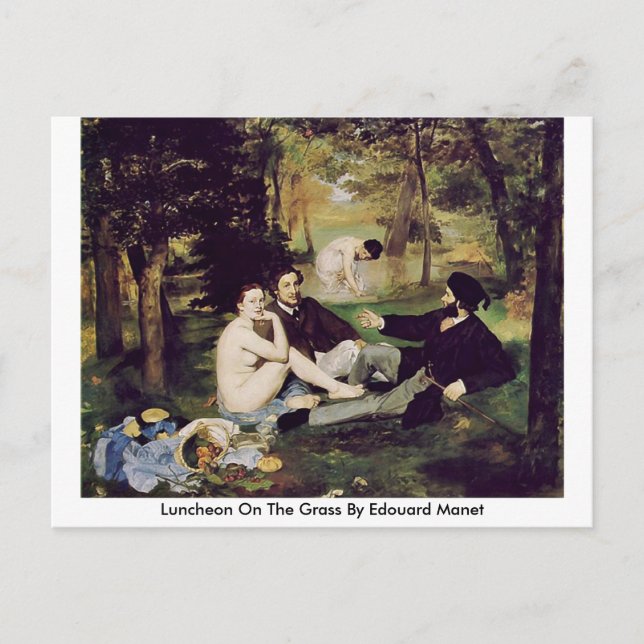 Postal Luncheon En La Grasa De Edouard Manet (Anverso)