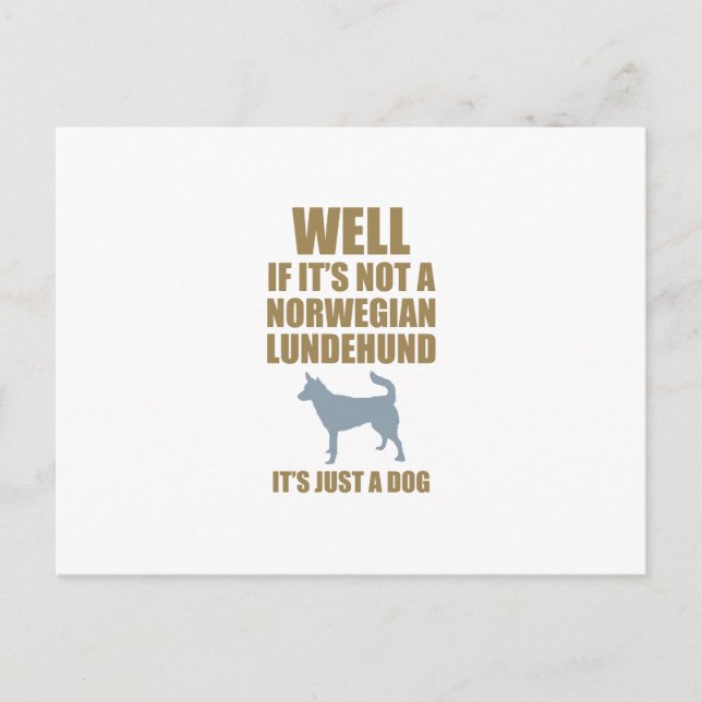 Postal Lundehund noruego (Anverso)