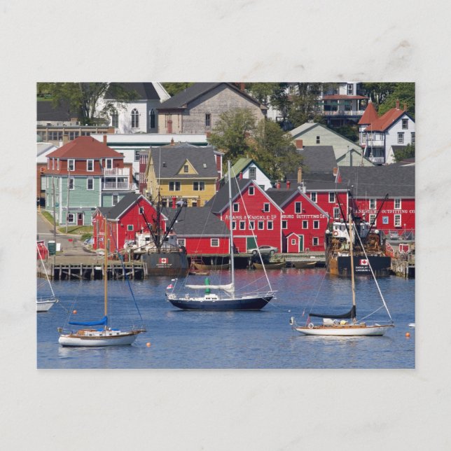 Postal Lunenberg, Nueva Escocia, Canadá. 3 (Anverso)