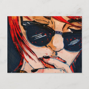 Postal Lunettes Noires