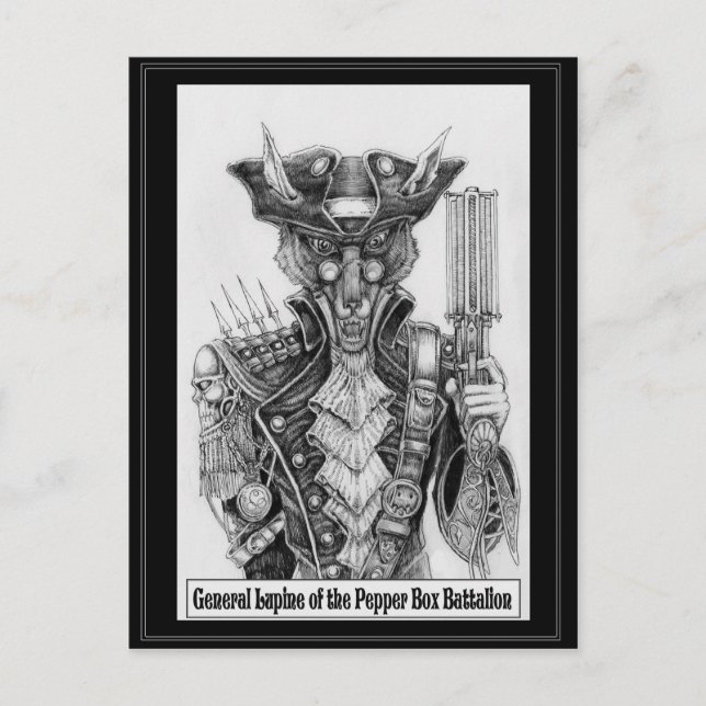 Postal Lupine general del Batallón Pepperbox (Anverso)