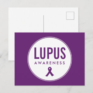 Postal Lupus Awareness Ribbon Purple