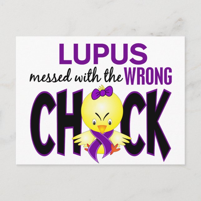 Postal Lupus Envuelto Con El Chick Equivocado (Anverso)