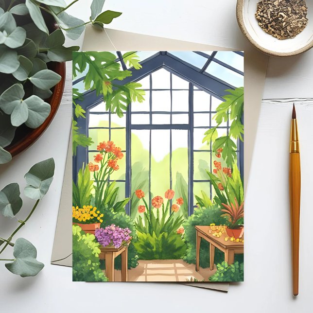 Postal Lush Greenhouse | Jardín Botánico Floral (Subido por el creador)