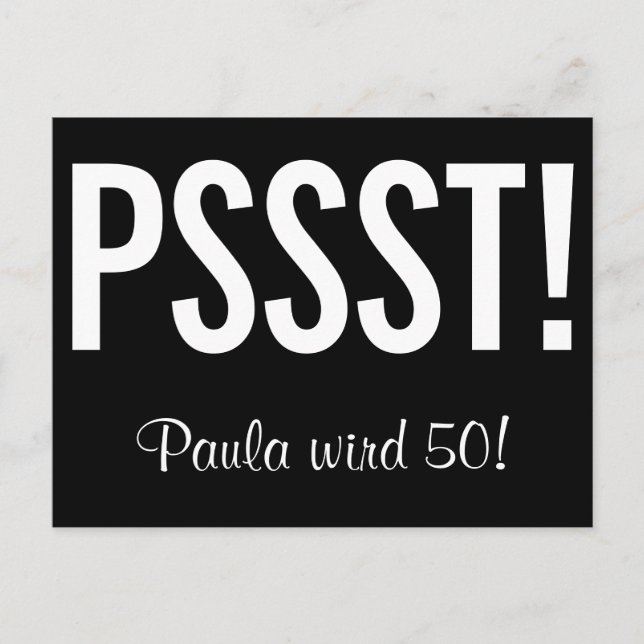 Postal Lustige Einladung als Postkarte (Anverso)