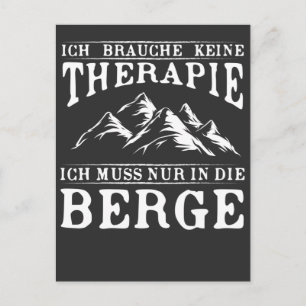 Postal Lustiger Wander Spruch für Bergsteiger