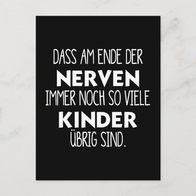 Postal Lustiges Am Ende der Nerven (Anverso)