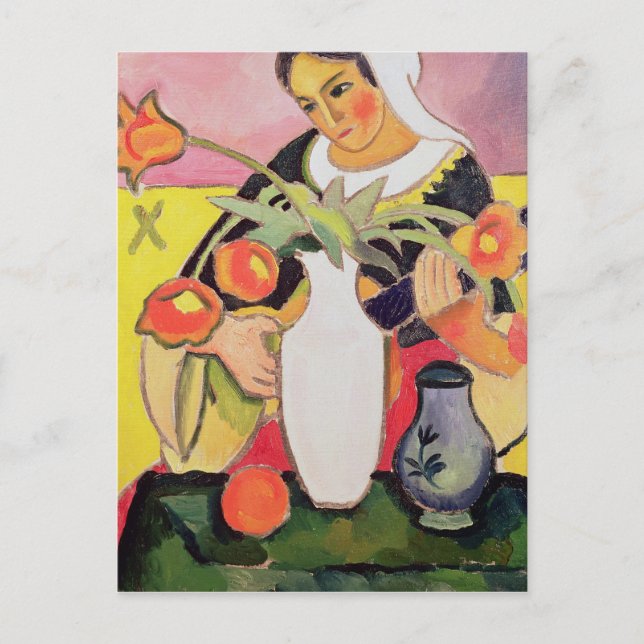 Postal Lute Player, 1910 (Anverso)