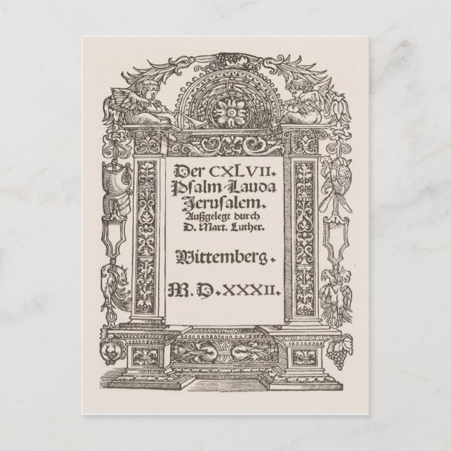 Postal Luther, Wittemberg, 1532 (Anverso)