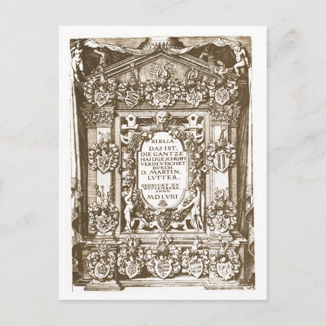 Postal Luther Wittenberg 1558 (Anverso)