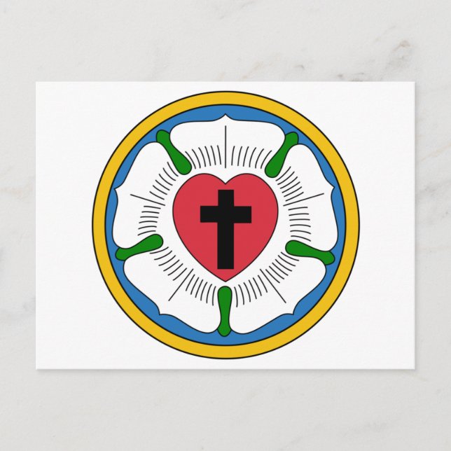 Postal Lutheranism Martin Luther Rosa (Anverso)