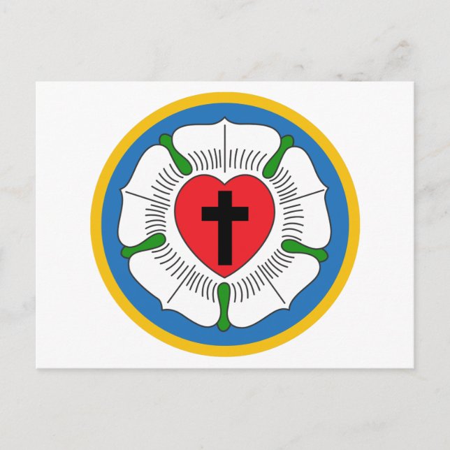 Postal Luthers Rosa (Anverso)