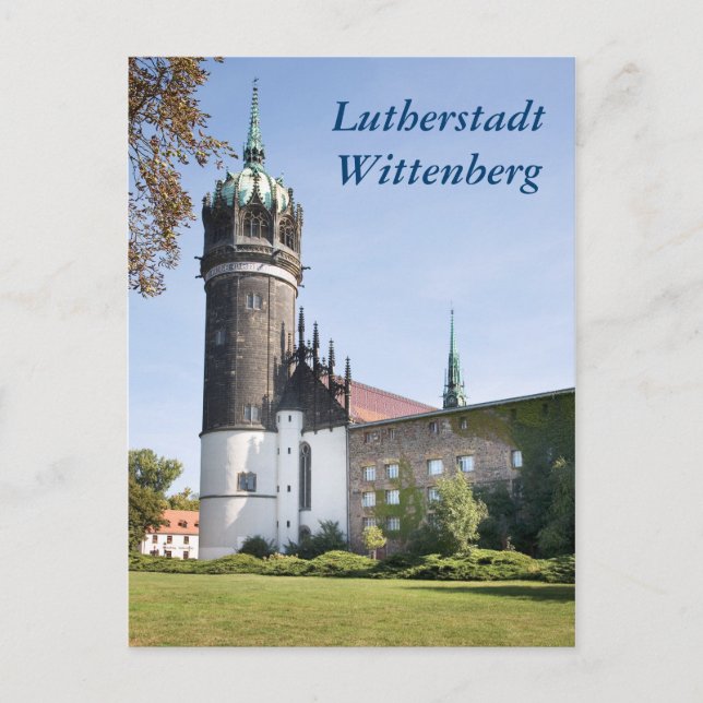 Postal Lutherstadt Wittenberg Schlosfalche (Anverso)