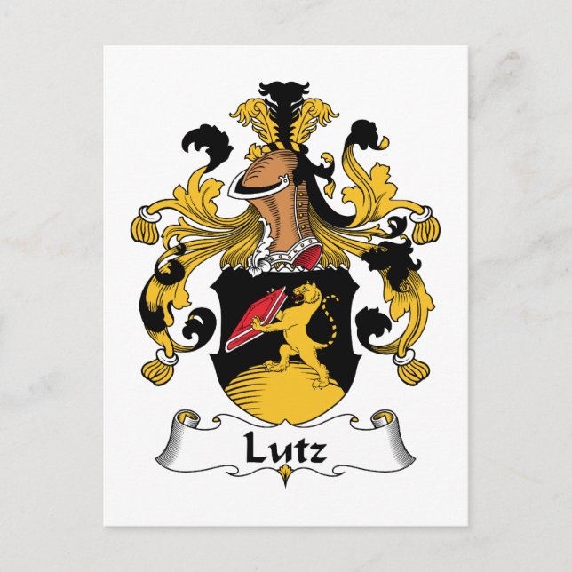 Postal Lutz Family Crest (Anverso)