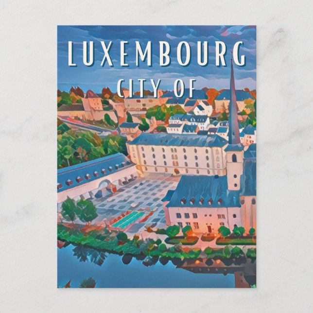 Postal Luxembourg, ville cosmopolite et multilingue (Anverso)
