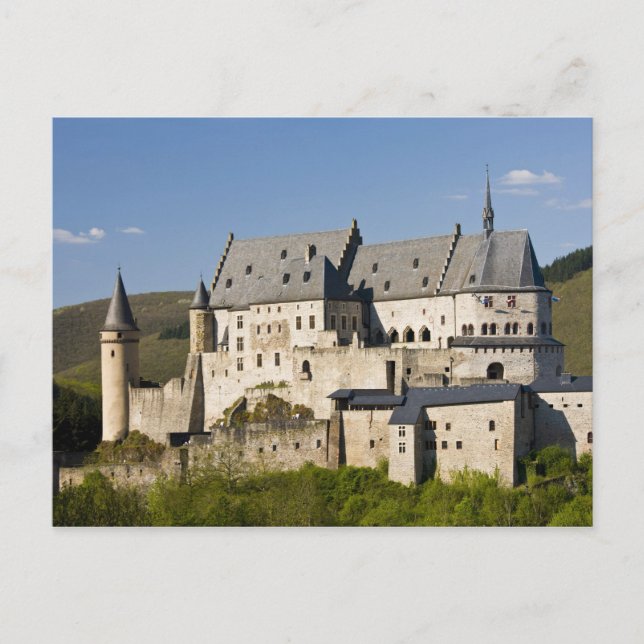 Postal Luxemburgo, Vianden. Castillo francés de Vianden (Anverso)