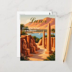 Postal Luxor Egipto