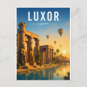Postal Luxor Egipto Nilo Templos Viajes