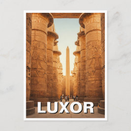 Postal Luxor Egypt Karnak Temple Travel