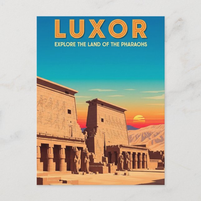 Postal Luxor Egypt Travel (Anverso)