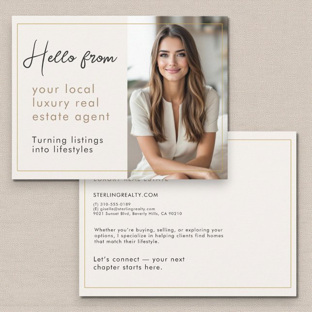 Postal Luxury Real Estate Agent Marketing Mailer  (Subido por el creador)