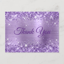 Postal Luz Brillante Purpura Holografica Cumpleaños 50 Gr