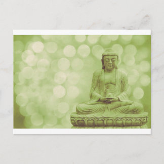 Postal luz buddha (verde claro)