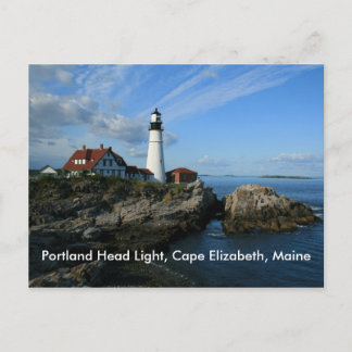 Postal Luz de cabeza de Portland, Cabo Elizabeth, Maine