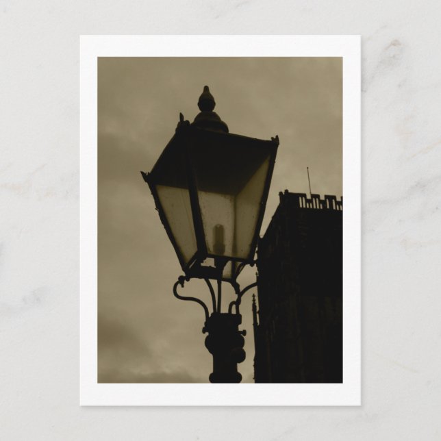 Postal Luz de calle antigua (Anverso)