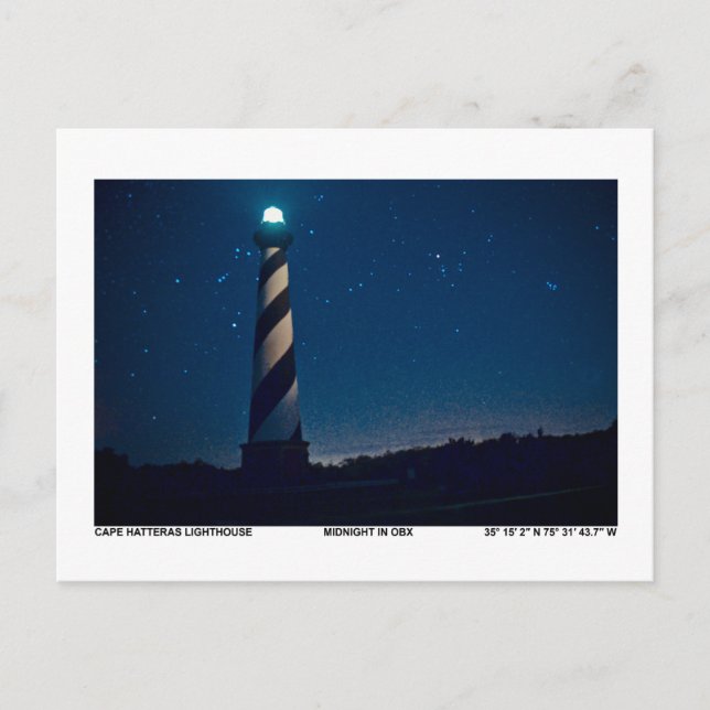 Postal Luz de Hatteras. (Anverso)