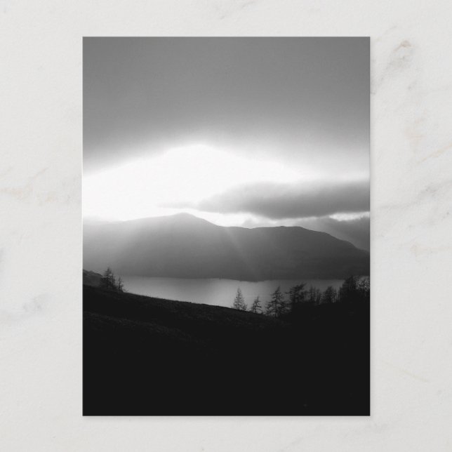 Postal Luz de invierno: Derwentwater (Anverso)