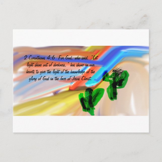 Postal Luz de Jesús del mundo (Anverso)