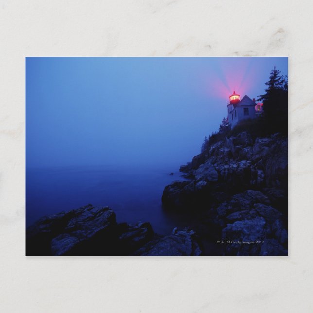 Postal Luz de la cabeza del puerto de Bass, Isla del desi (Anverso)