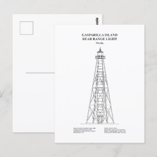 Postal Luz de la cadena trasera de la isla Gasparilla - F