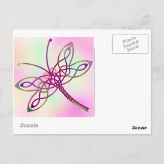 Postal Luz de la libélula celta