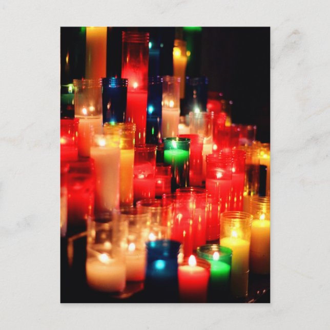 Postal Luz de las velas (Anverso)
