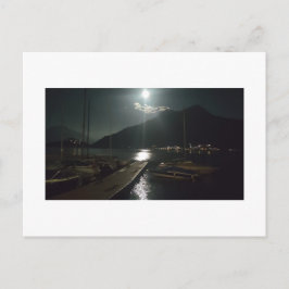 Postal Luz de luna en el lago Como
