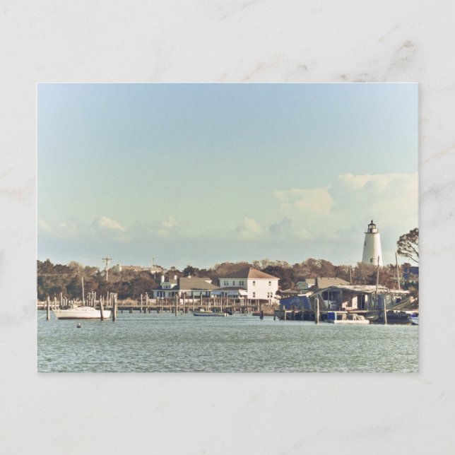 Postal Luz de Ocracoke. (Anverso)