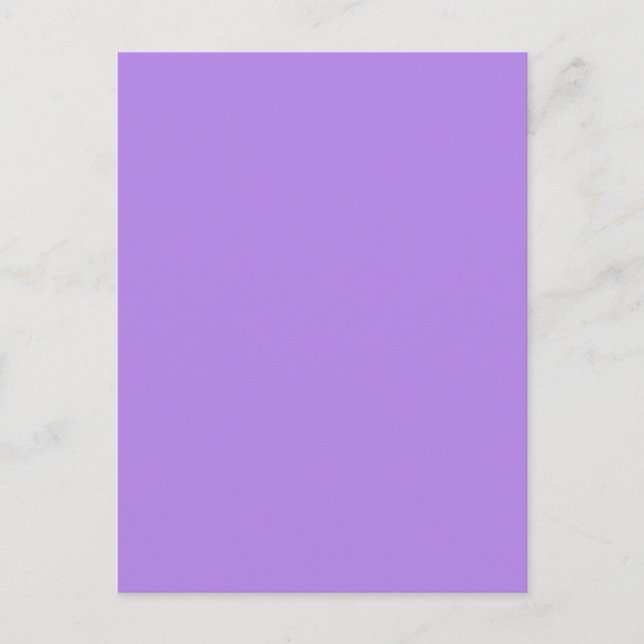 Postal LUZ DE PURPLE PASTEL (color sólido) ~ (Anverso)