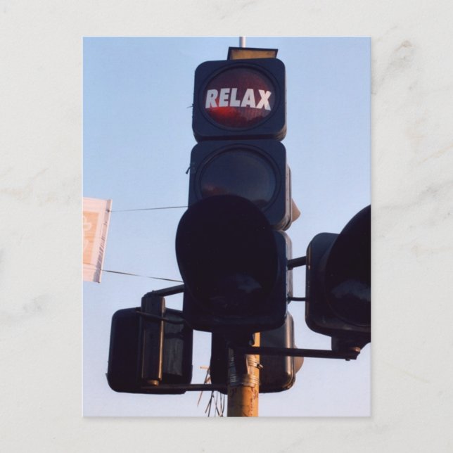 Postal Luz de tránsito india (Anverso)