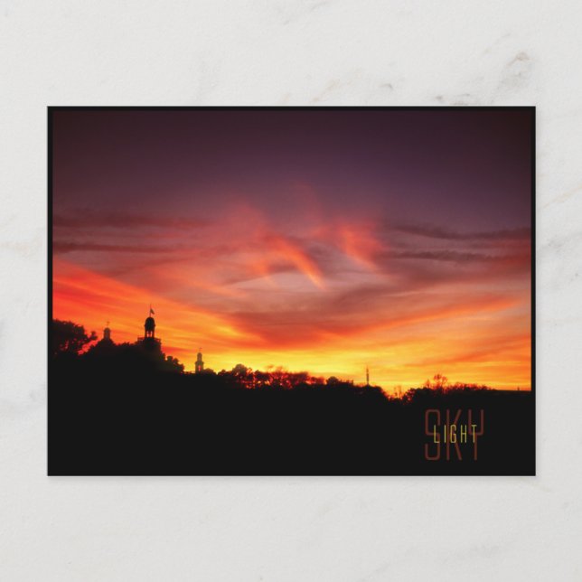 Postal luz del cielo (Anverso)