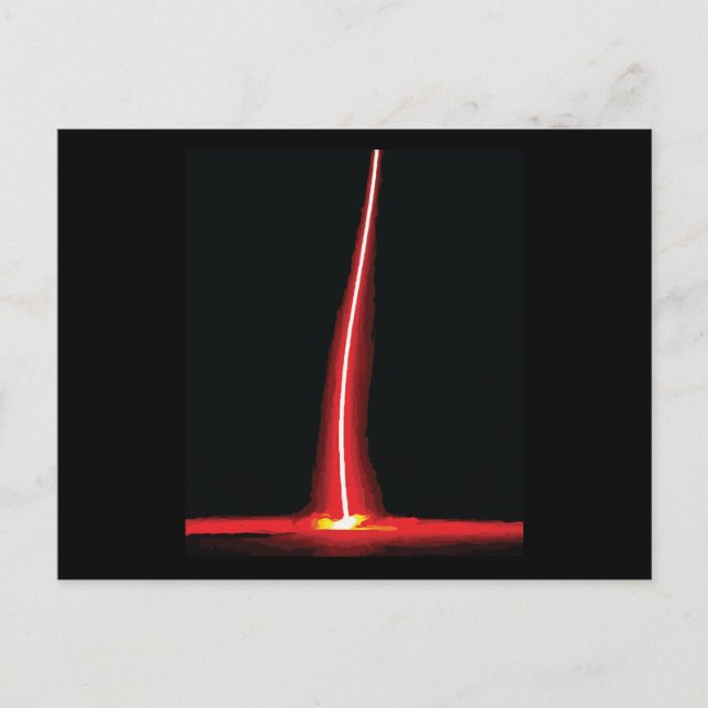 Postal Luz del clima de tormenta eléctrica relámpago (Anverso)