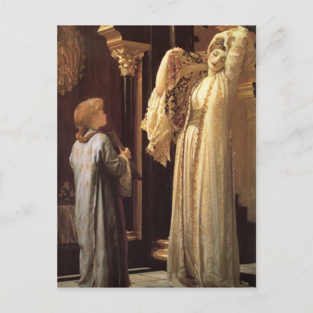 Postal Luz del Harem - Lord Frederick Leighton (Anverso)