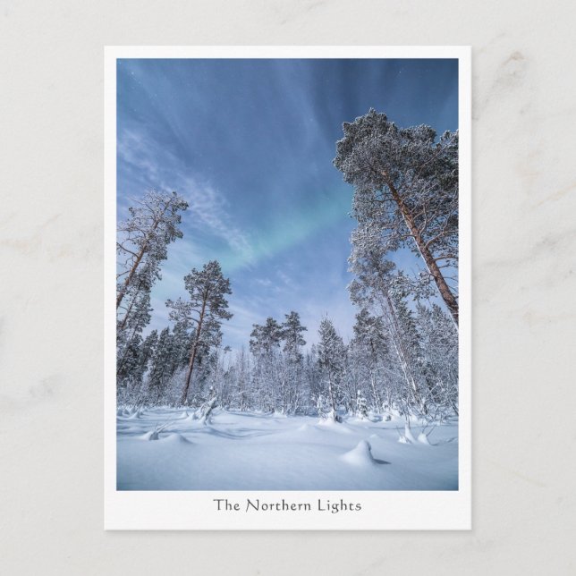 Postal Luz del Norte Noruega (Anverso)