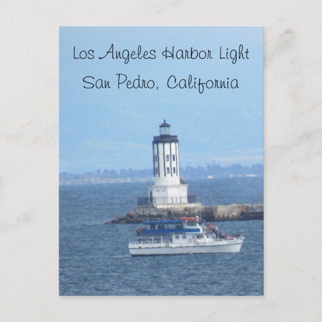 Postal - Luz del puerto de Los Ángeles (Anverso)