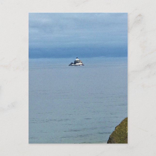 Postal Luz del rock de Tillamook, Costa de Oregón (Anverso)