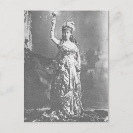 Postal Luz Eléctrica Sra. W. K. Vanderbilt disfrazado