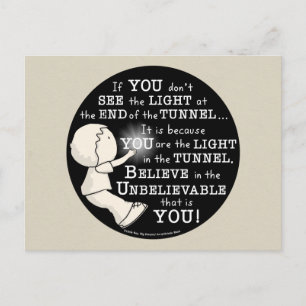 Postal Luz en el túnel